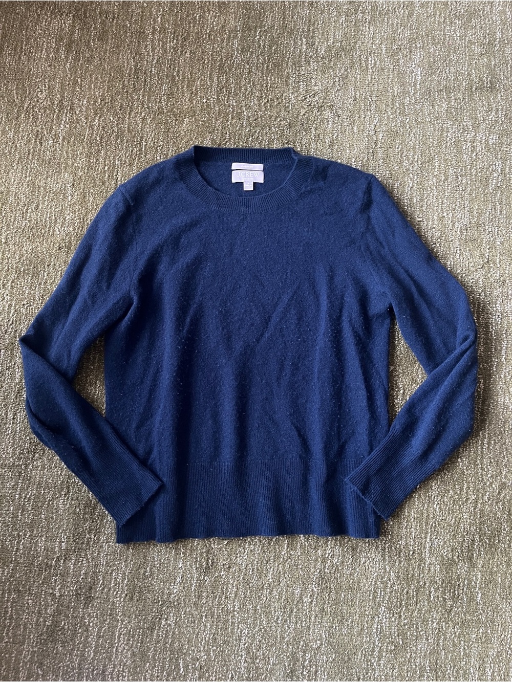 Classic Navy Crewneck Sweater - Women’s